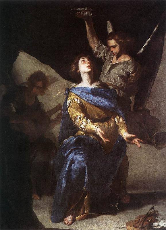 CAVALLINO, Bernardo The Ecstasy of St Cecilia df France oil painting art